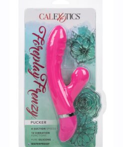 Foreplay Frenzy Pucker Silicone Rabbit Vibrator - Pink