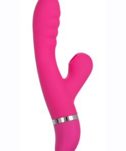 Foreplay Frenzy Pucker Silicone Rabbit Vibrator - Pink