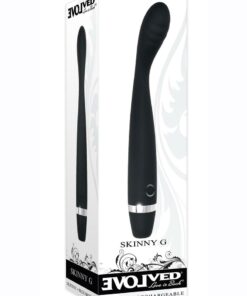 Skinny G Rechargeable Silicone G-Spot Vibrator - Black