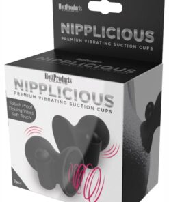 NIPPLICIOUS Vibrating Nipple Cups - Black