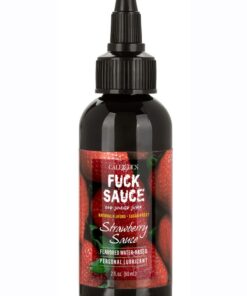 Fuck Sauce Flavored Water Based Personal Lubricant Strawberry 2oz