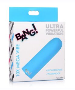 Bang! 10X Rechargeable Vibrating Bullet - Blue
