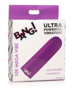 Bang! 10X Rechargeable Vibrating Bullet - Purple