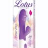 Lotus Sensual Massager #1 Silicone Rabbit Vibrator - Purple/White