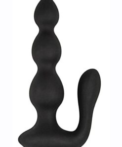 Butts Up Rechargeable Silicone Prostate Stimulator with Remote Control - Black