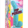 Pop Peckers Dildo with Balls 7.5in - Blue