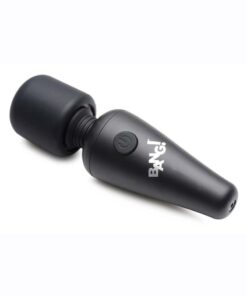 Bang! 10X Vibrating Mini Rechargeable Silicone Wand - Black