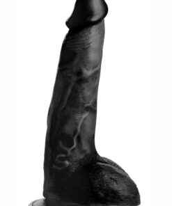 Master Cock Beefy Brad Dildo With Balls 9in - Chocolate