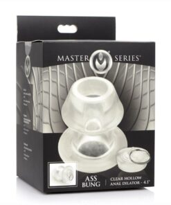 Master Series Ass Bung Clear Hollow Anal Dilator 4.1in - XLarge
