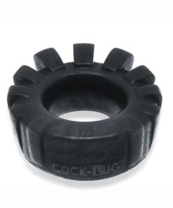 Cock Lug Lugged Cock Ring - Black