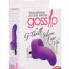 Gossip G-Thrill Silicone Finger Vibrator with Full Size Bullet - Purple