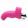 Gossip G-Thrill Silicone Finger Vibrator with Full Size Bullet - Pink