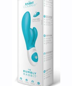 The Rabbit Company The Rumbly Rabbit Rechargeable Silicone Rabbit Vibrator - Blue