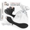 OMG VibraPulse Rechargeable Silicone Adjustable Clitoral Massager with Vibrator - Black