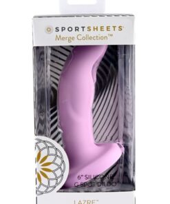 Lazre Silicone Curved Dildo with Suction Cup 6in - Pink