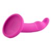 Tana Silicone Curved Dildo with Suction Cup 8in - Pink