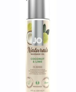JO Naturals Coconut and Lime Massage Oil 4oz