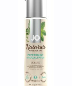 JO Naturals Peppermint and Eucalyptus Massage Oil 4oz