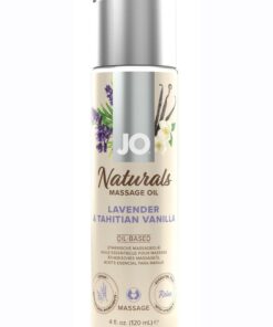 JO Naturals Lavender and Tahitian Vanilla Massage Oil 4oz