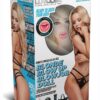 Luvdollz Vibrating Life-Size Blonde Blowup Doll with Remote Control - Vanilla