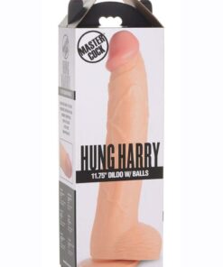 Master Cock Hung Harry Dildo with Balls 11.75in - Vanilla
