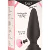 Tailz Snap-On Silicone Anal Plug - Large - Black/Pink