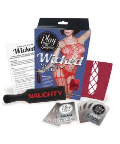 Play with Me Lingerie Wicked Sexy Lingerie Play Kit - Red/Purple