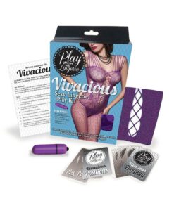 Play with Me Lingerie Vivacious Sexy Lingerie Play Kit - Purple/Blue