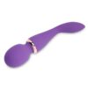 Nu Sensuelle XLR8 Alluvion Silicone Rechargeable Wand Massager - Purple/ Rose Gold