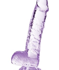 Naturally Yours Crystalline Dildo 6in - Amethyst