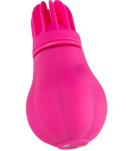 Caress Rechargeable Silicone Clitoral Stimulator - Pink