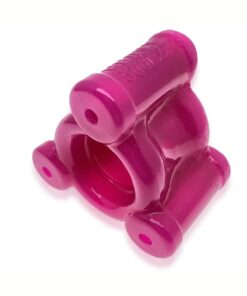 Oxballs Heavy Squeeze Ballstretcher with Stainless Steel Weights - Hot Pink