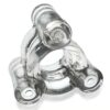 Oxballs Heavy Squeeze Ballstretcher with Stainless Steel Weights - Clear