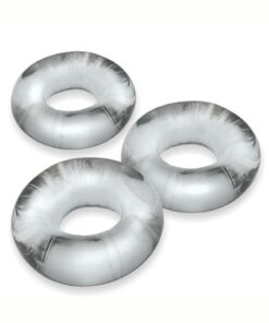 Oxballs Fat Willy Jumbo Cock Ring (3 pack) - Clear