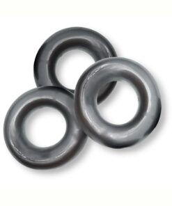 Oxballs Fat Willy Jumbo Cock Ring (3 pack) - Steel