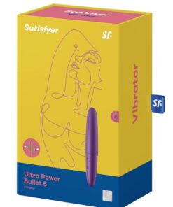 Satisfyer Ultra Power Bullet 6 Rechargeable Silicone Bullet Vibrator - Purple