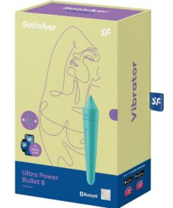 Satisfyer Ultra Power Bullet 8 Rechargeable Silicone Bullet Vibrator - Teal