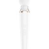 Satisfyer Double Wand-er Rechargeable Silicone Waterproof Massager with Attachment - White