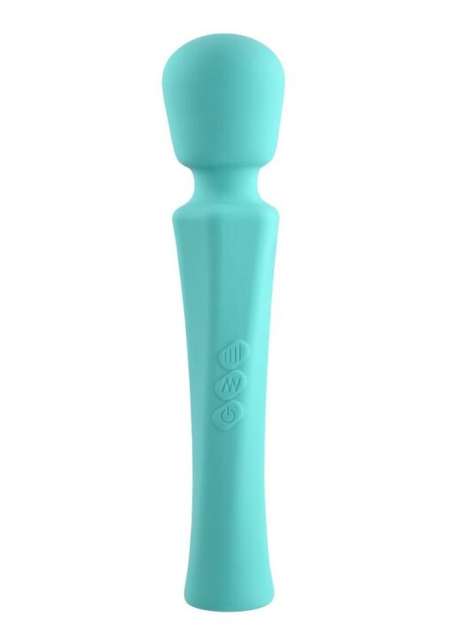 Rock Candy Sweetensity Rechargeable Silicone Vibrating Wand - Blue