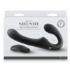 Shi/Shi Mignight Rider Rechargeable Silicone Dual End Strapless Strap-On - Black