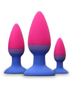 Colours Pleasures Trainer Silicone Anal Plug Kit - Assorted Colors