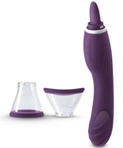 Inya Triple Delight Rechargeable Silicone Vibrator - Purple