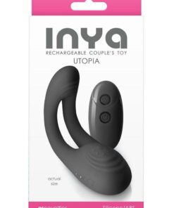 Inya Utopia Rechargeable Silicone Vibrator - Black
