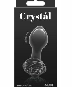 Crystal Premium Glass Rose Probe - Black