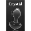 Crystal Premium Glass Heart Probe - Black