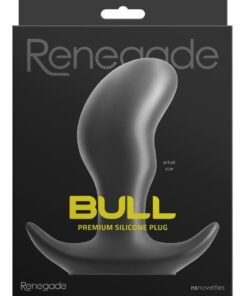 Renegade Bull Silicone Anal Plug - Large - Black
