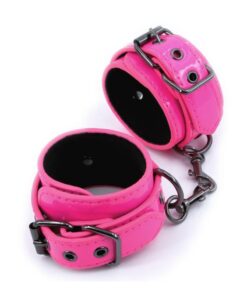 Electra Play Things PU Leather Wrist Cuffs - Pink