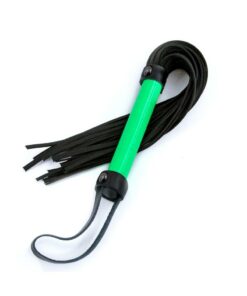 Electra Play Things PU Leather Flogger - Green