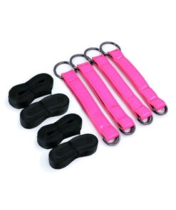 Electra Play Things PU Leather Bed Restraint Straps - Pink