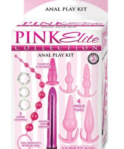 Pink Elite Collection Vibrating Anal Play Kit